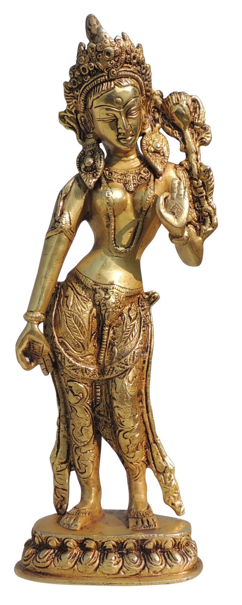 Brass Tara Devi — 12"