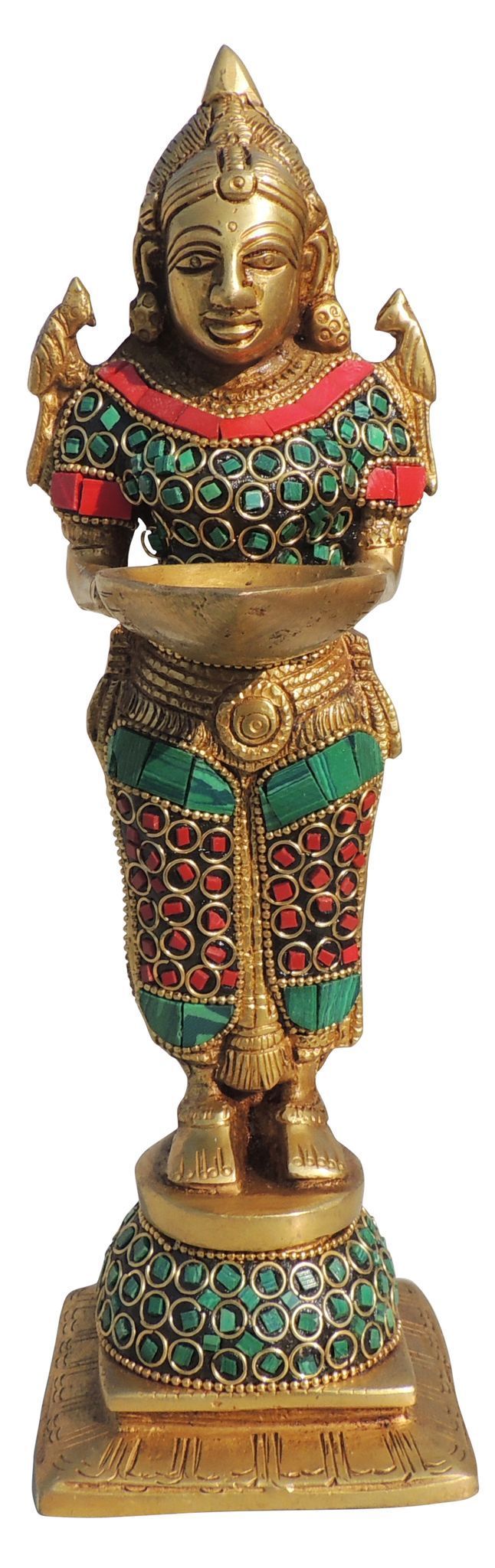 Brass Deep Lady Stone — 10"