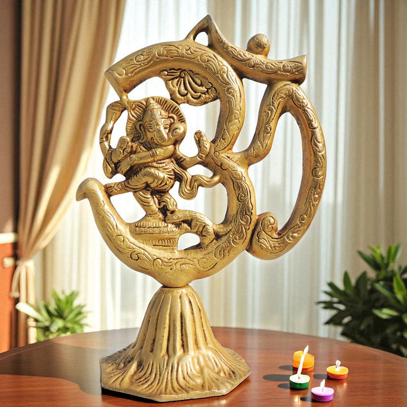 Brass Ganesh — 8.5"