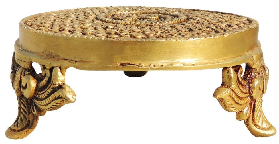 Brass Chowki Round — 2"