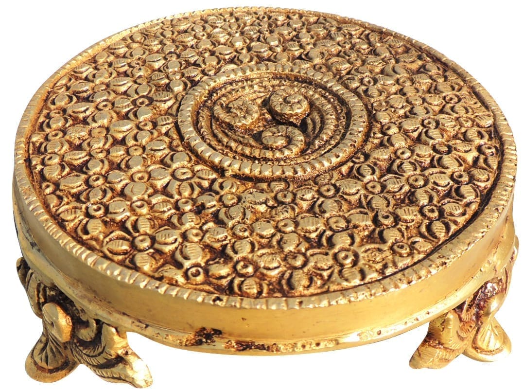Brass Chowki Round — 2"