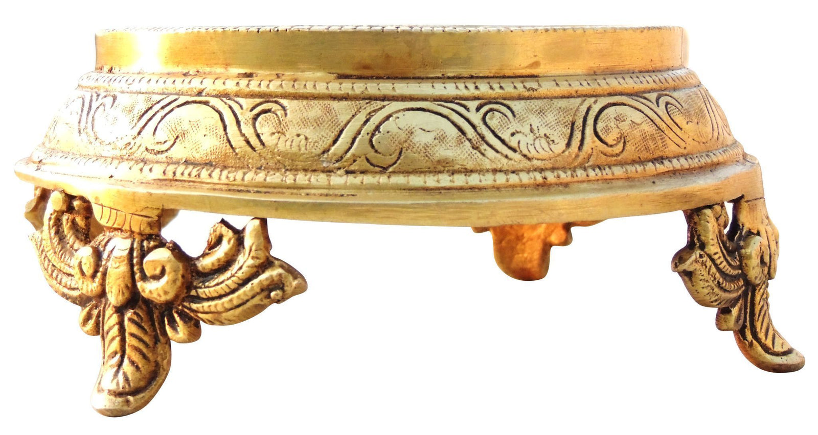 Brass Chowki Round — 3"