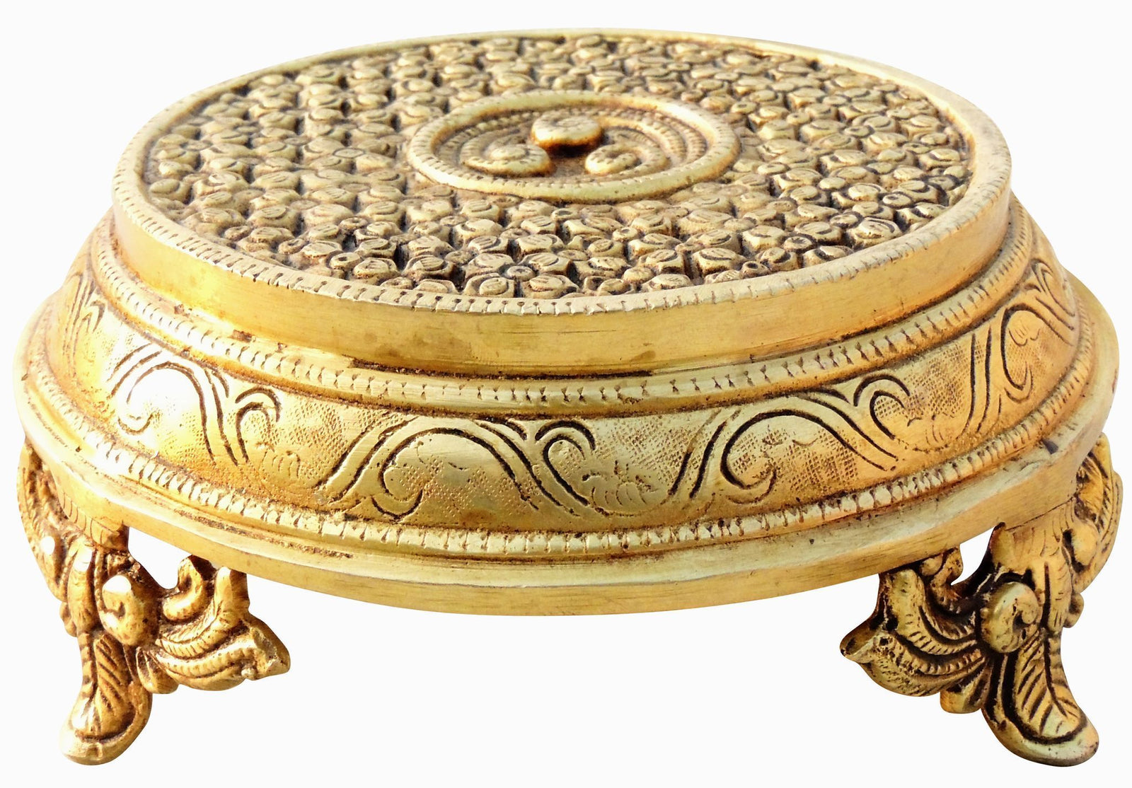 Brass Chowki Round — 3"