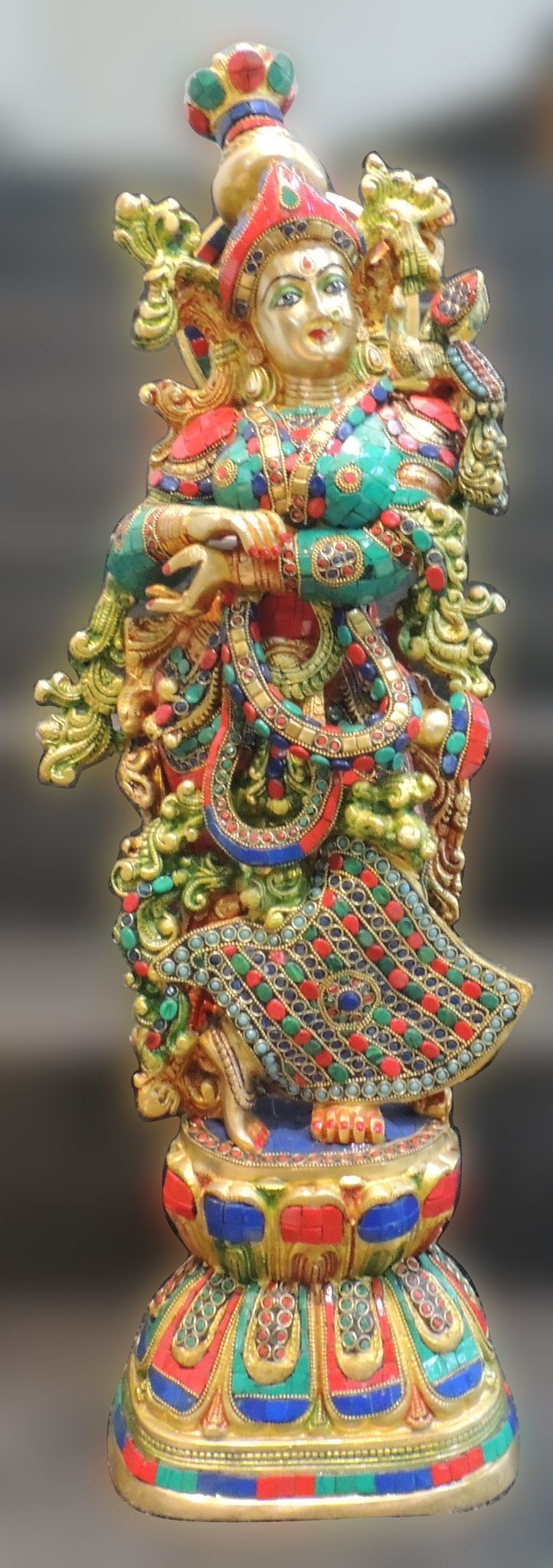 Brass Radha — 30"
