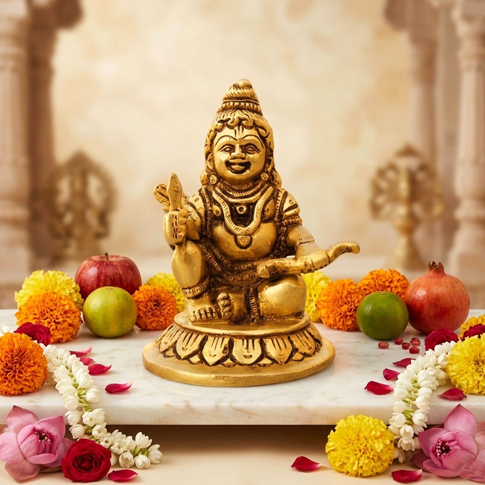 Brass Krishna — 4.5"