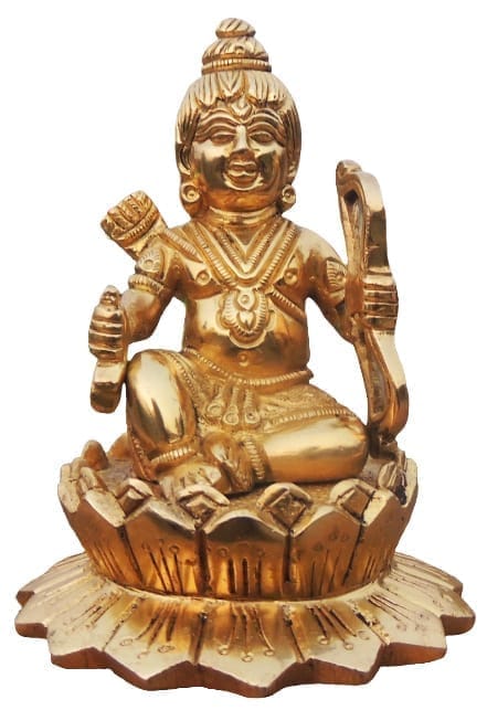 Brass Krishna — 5"