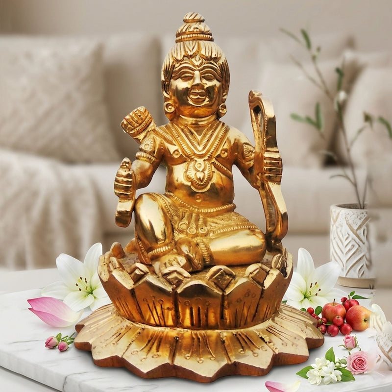 Brass Krishna — 5"