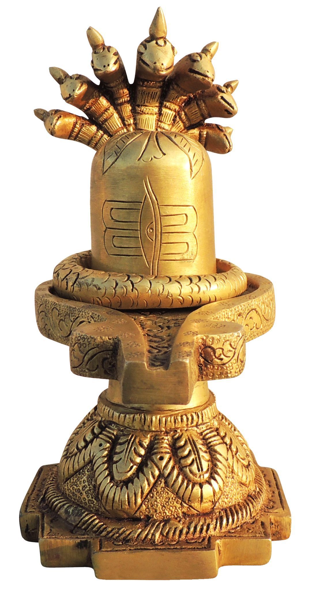 Brass Shivling — 9.5"