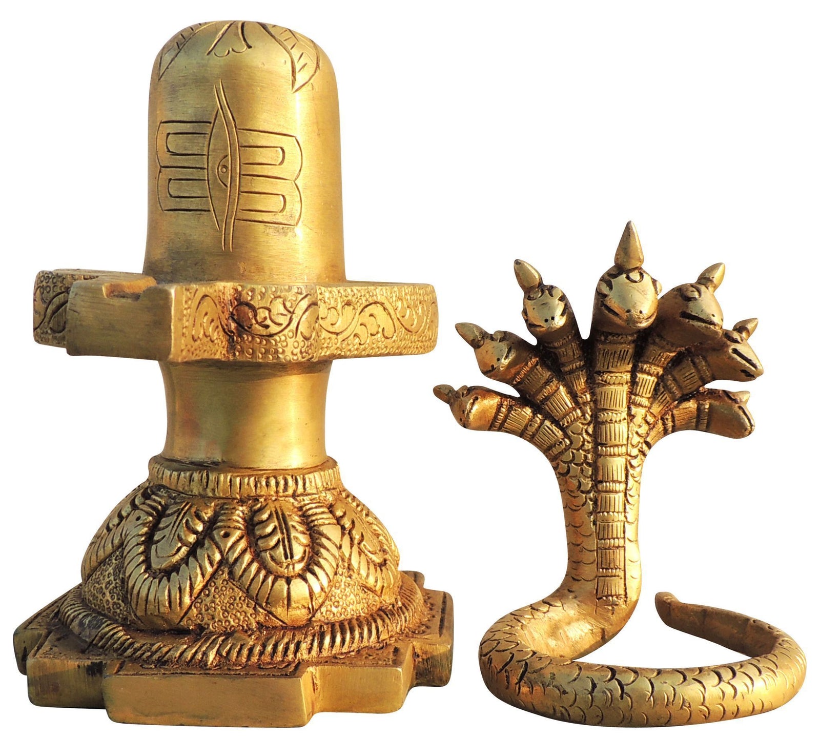 Brass Shivling — 9.5"