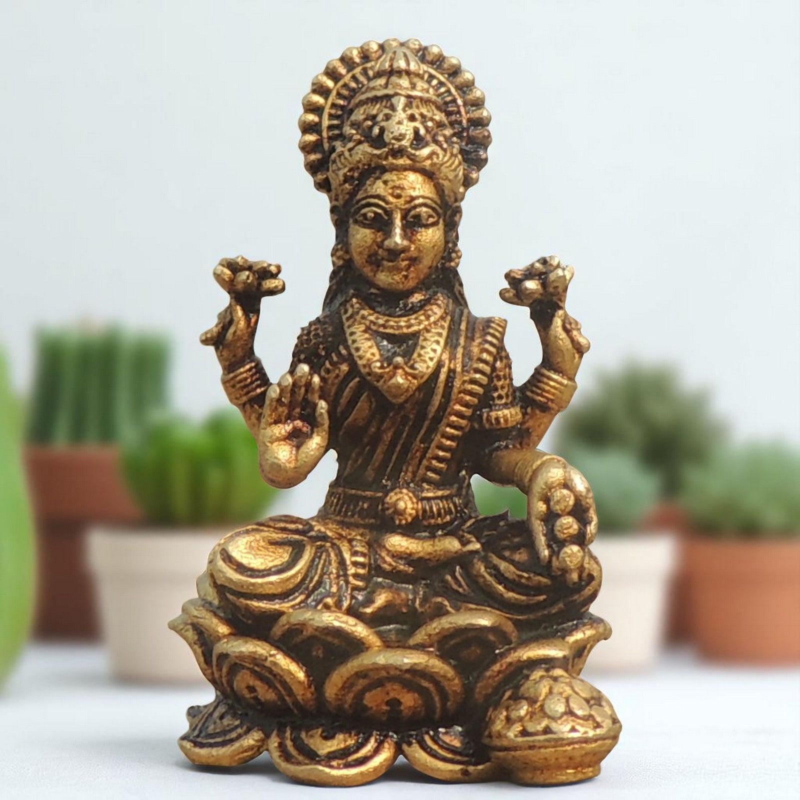 Brass Lakshmi — 1.6"