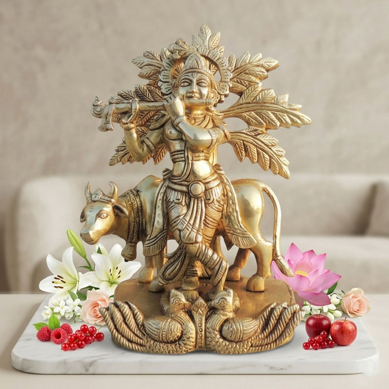 Brass Krishna — 8.7"