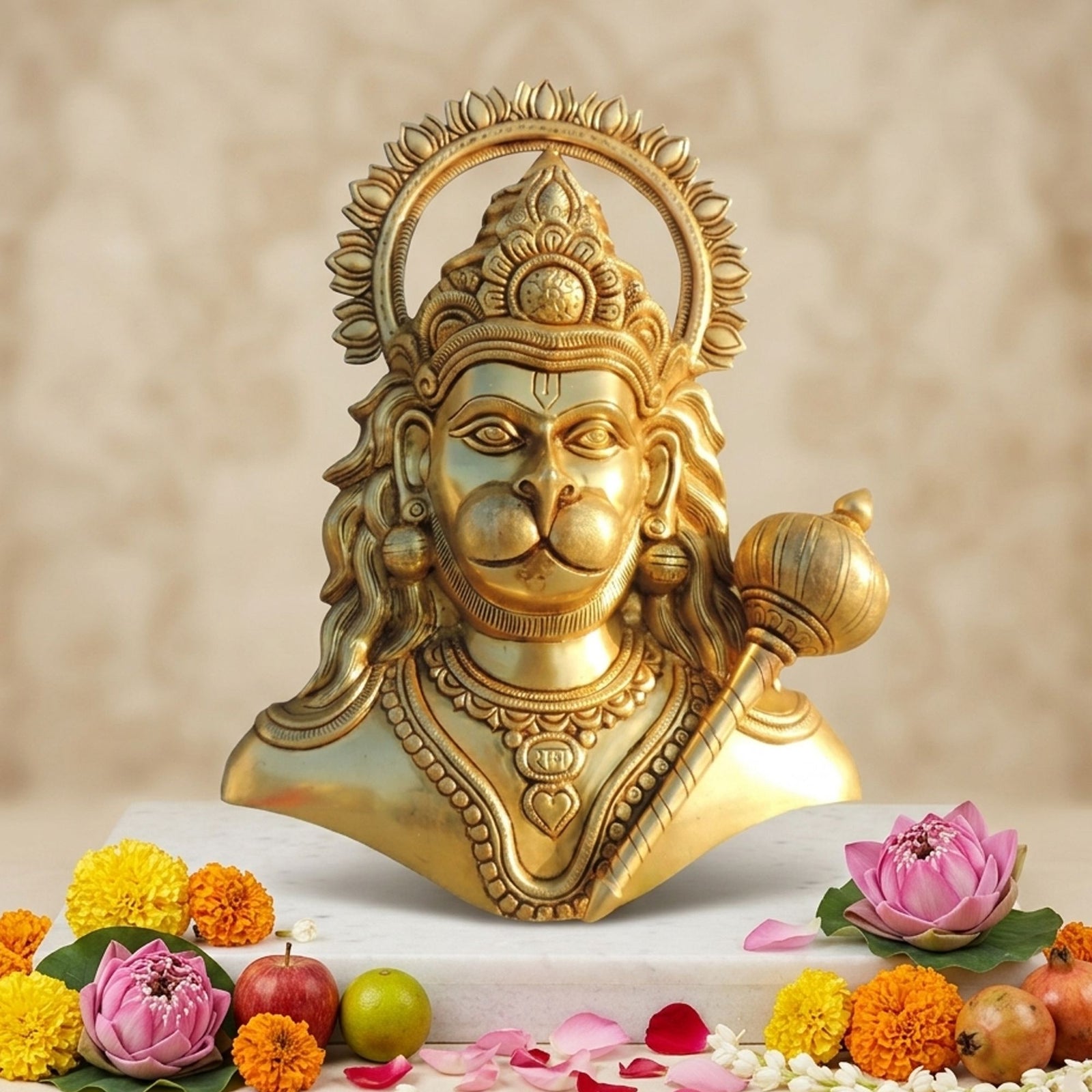 Brass Hanuman — 14"