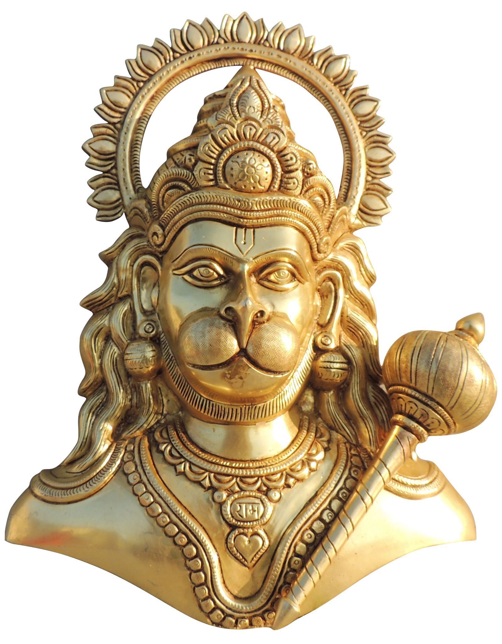 Brass Hanuman — 14"