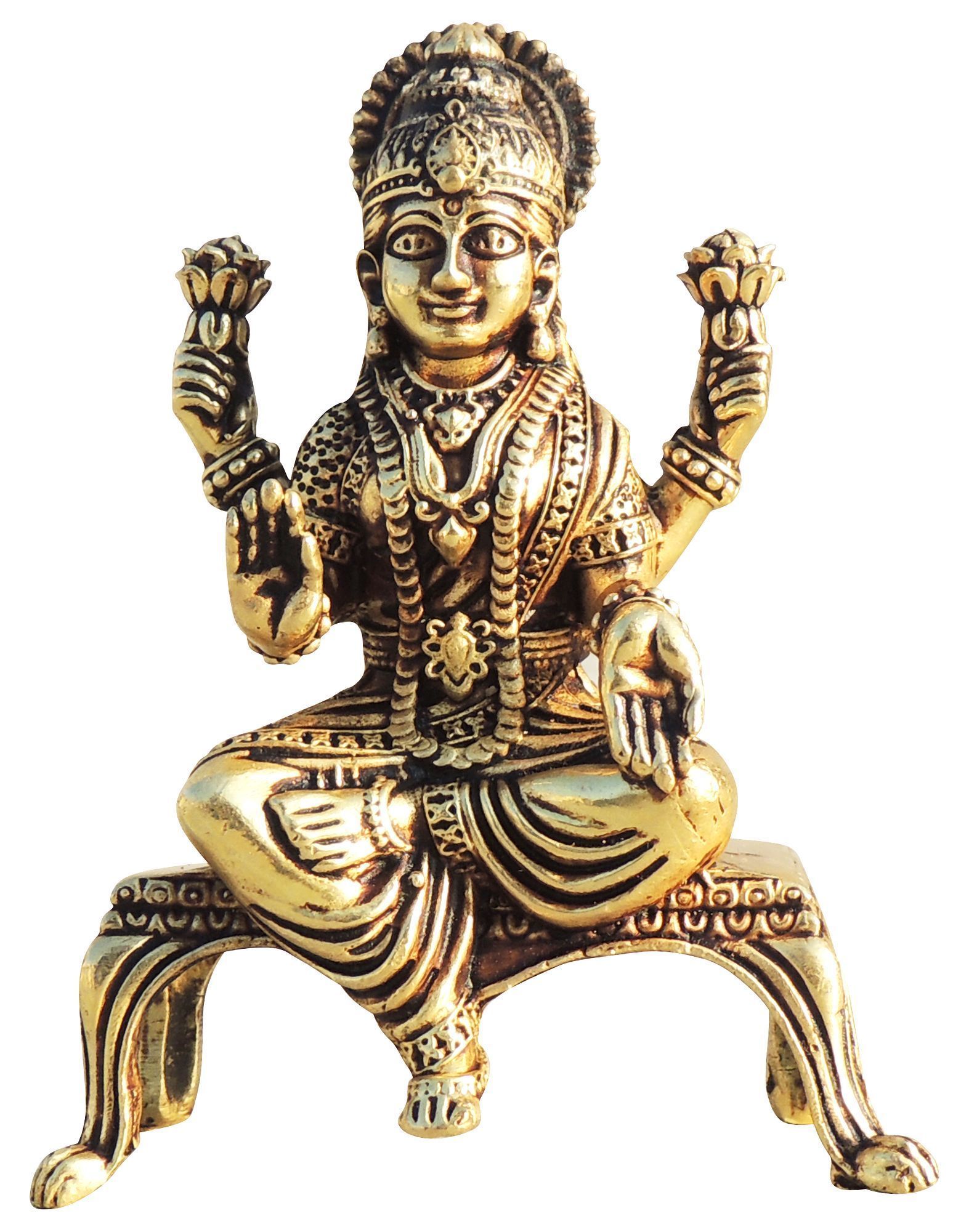 Brass Lakshmi — 3.3"