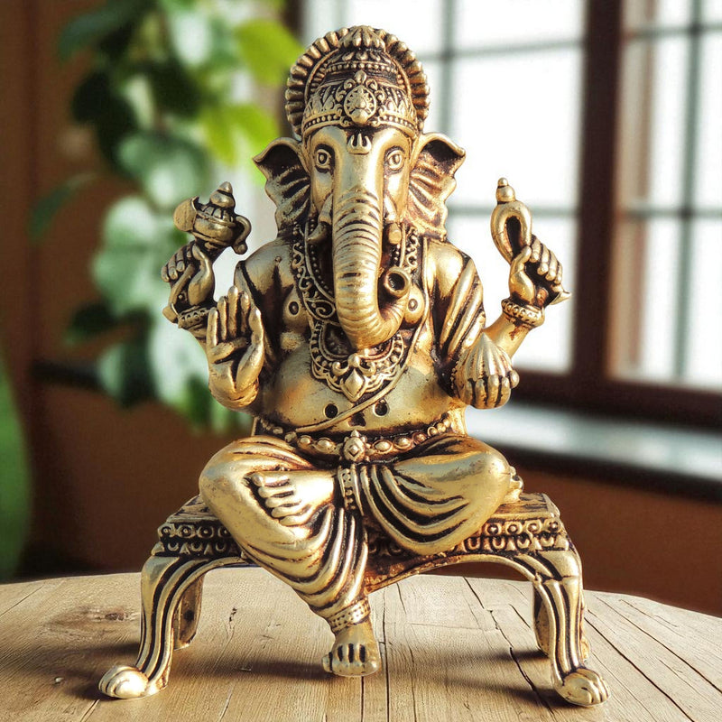 Brass Ganesh — 3.8"
