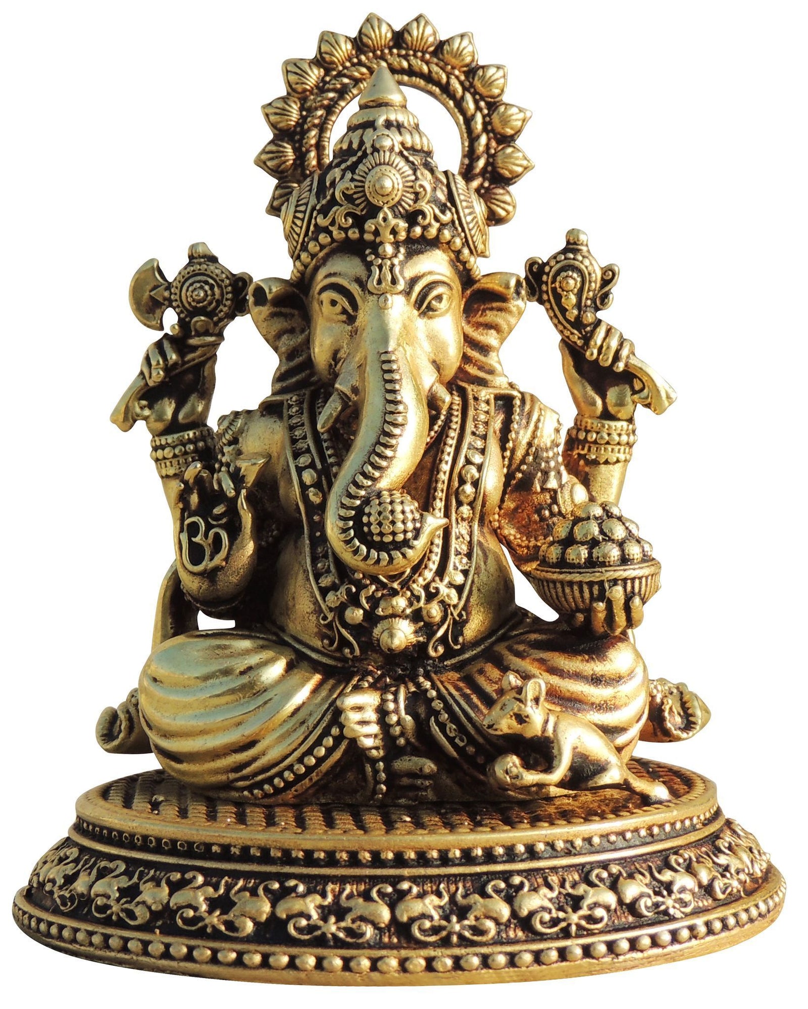 Brass Ganesh — 4"