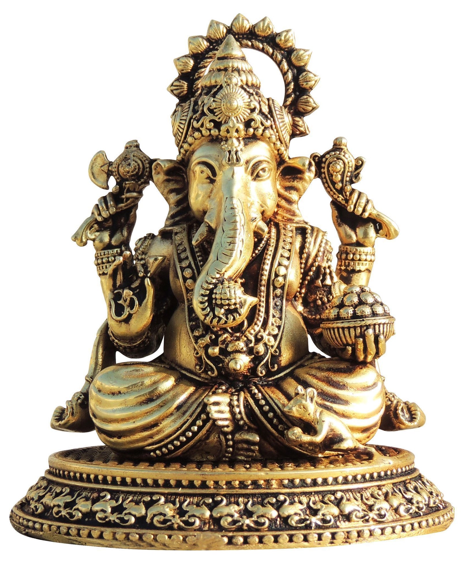 Brass Ganesh — 4.5"