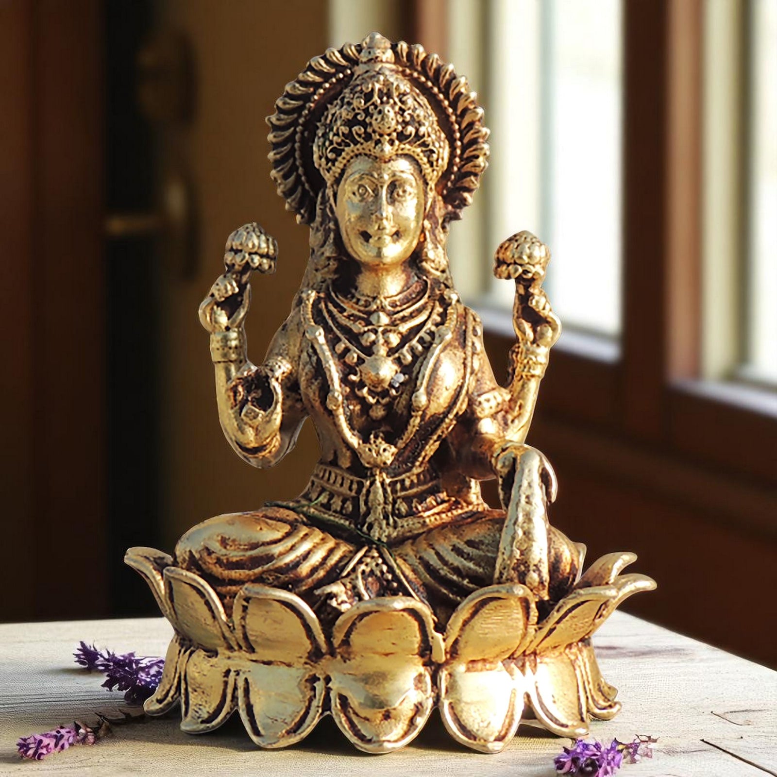 Brass Lakshmi — 2.6"