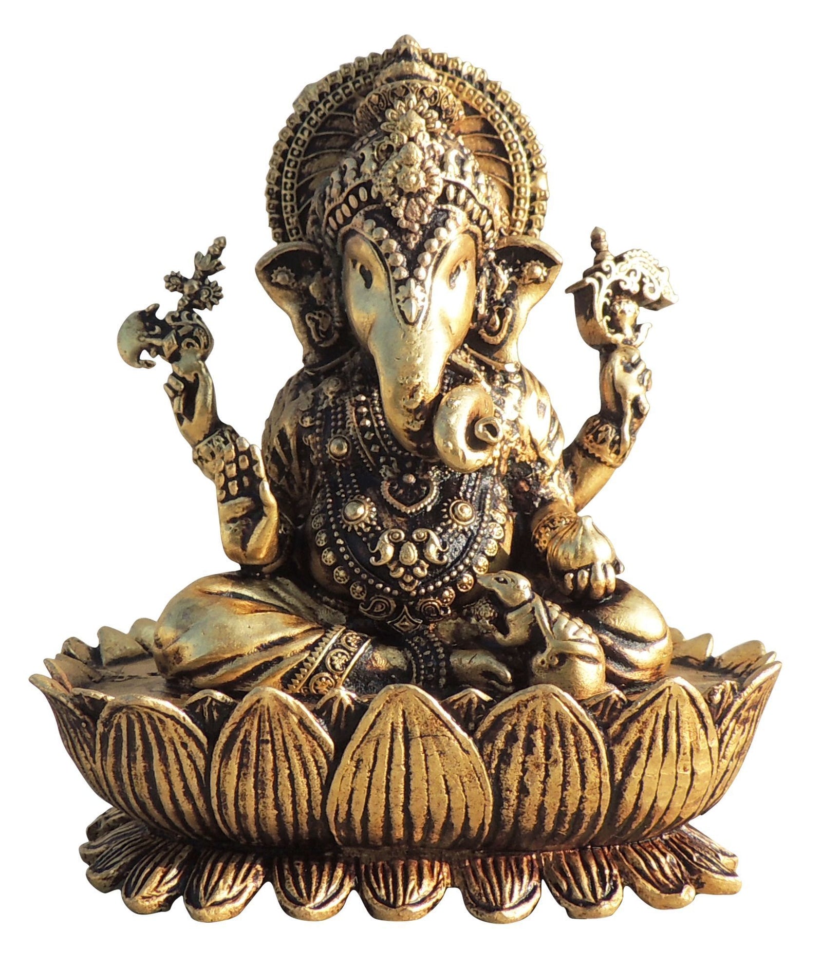 Brass Ganesh — 3.7"