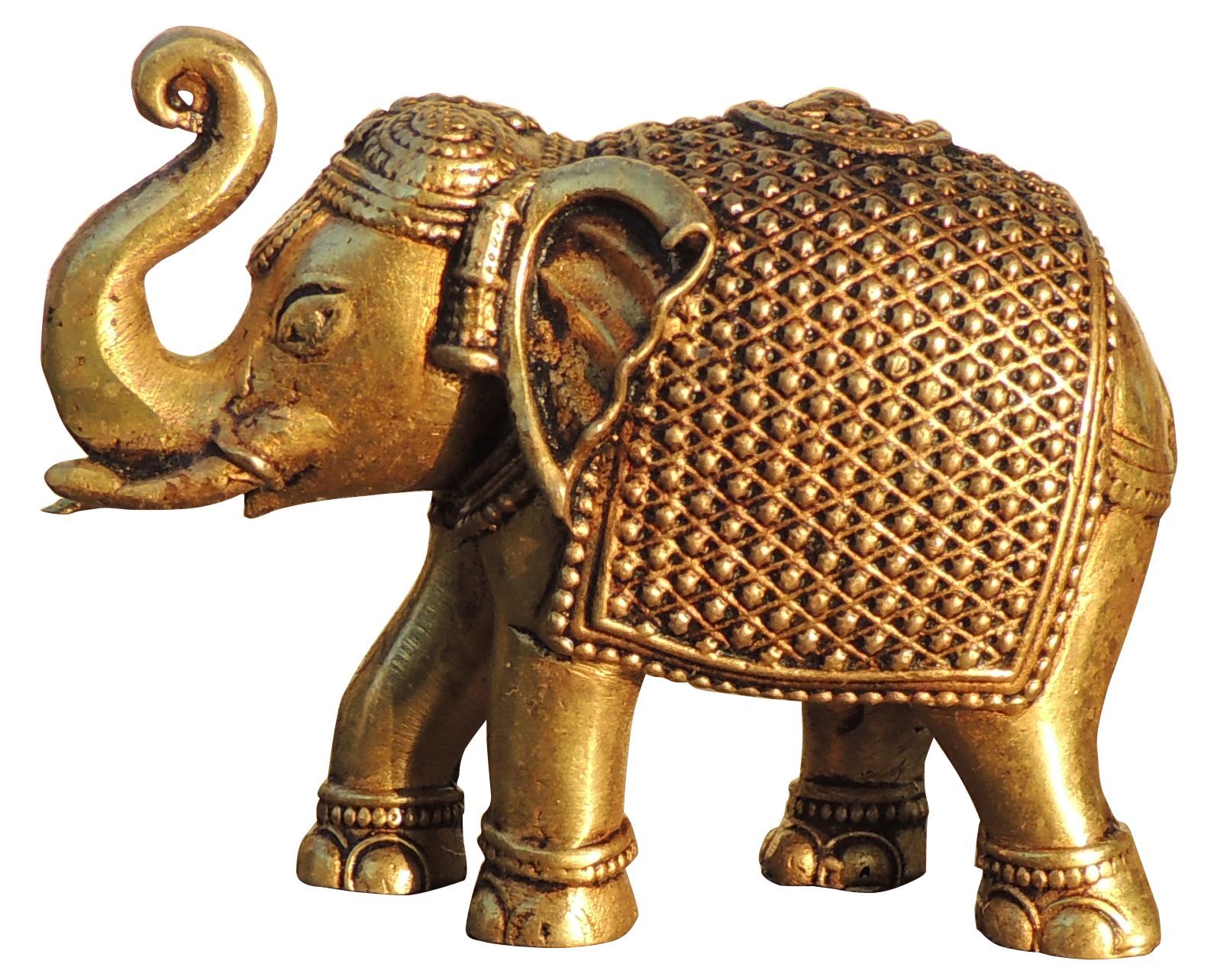 Brass Elephant, Haathi , Made From Machine — 2.5"