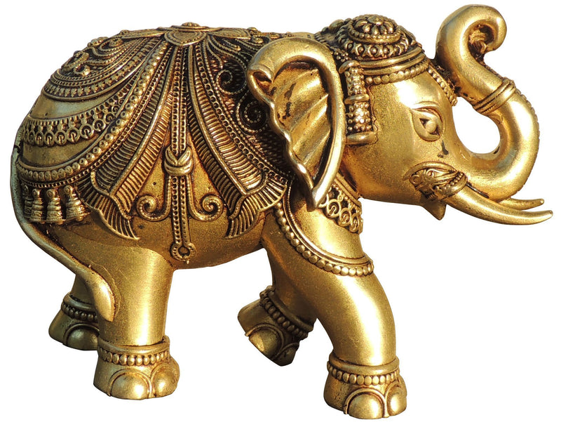 Brass Elephant, Haathi , Made From Machine — 4"