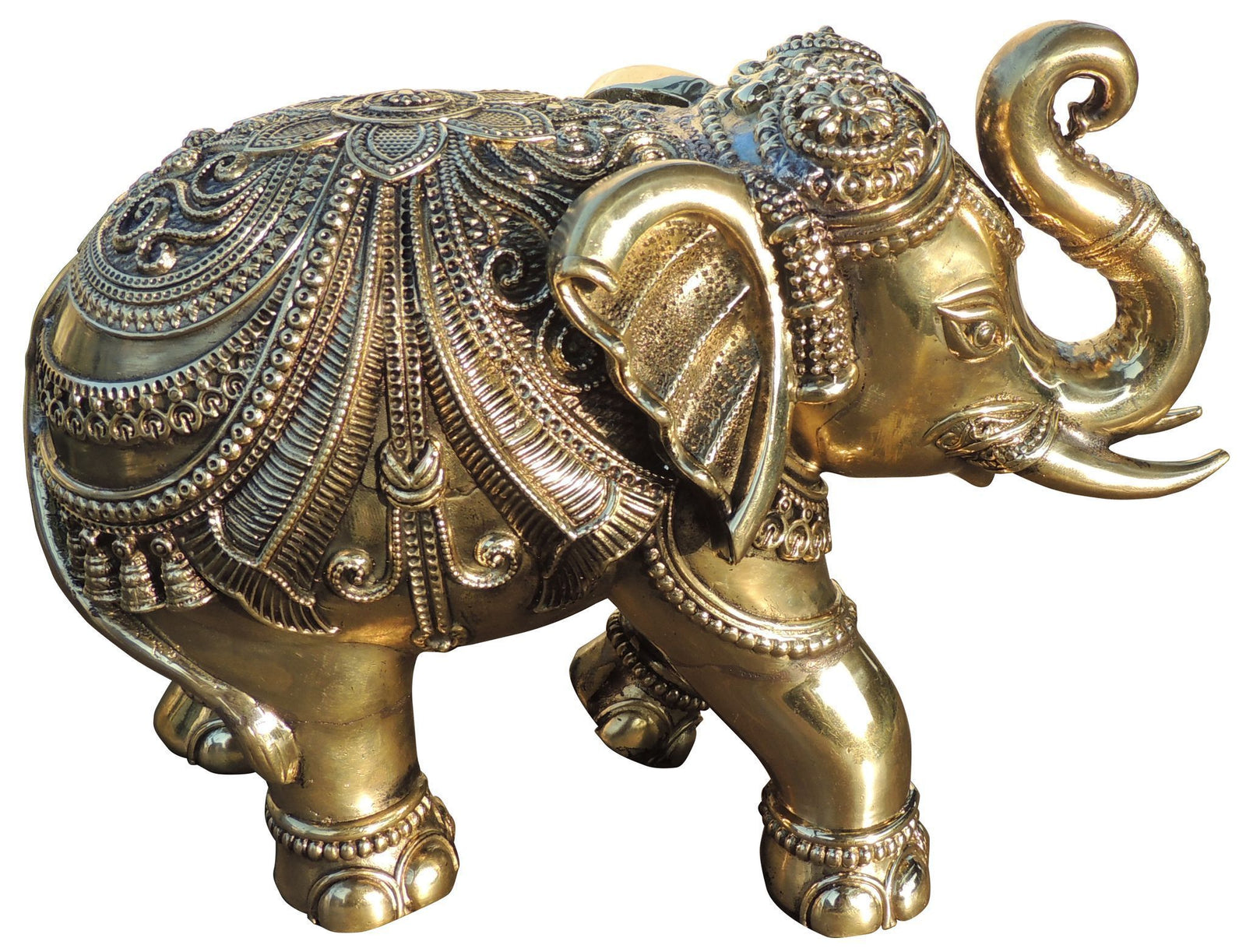 Brass Elephant, Haathi , Made From Machine — 7"