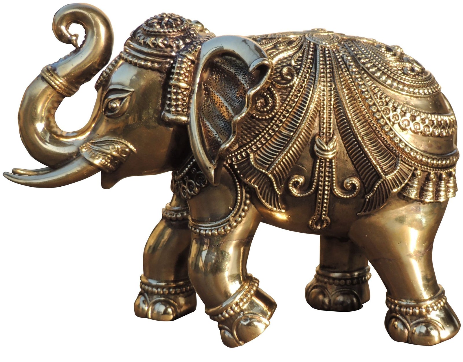 Brass Elephant, Haathi , Made From Machine — 7"
