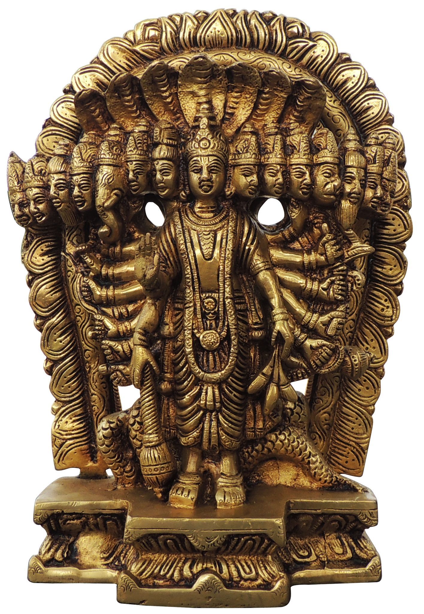 Brass Vishnu — 11"
