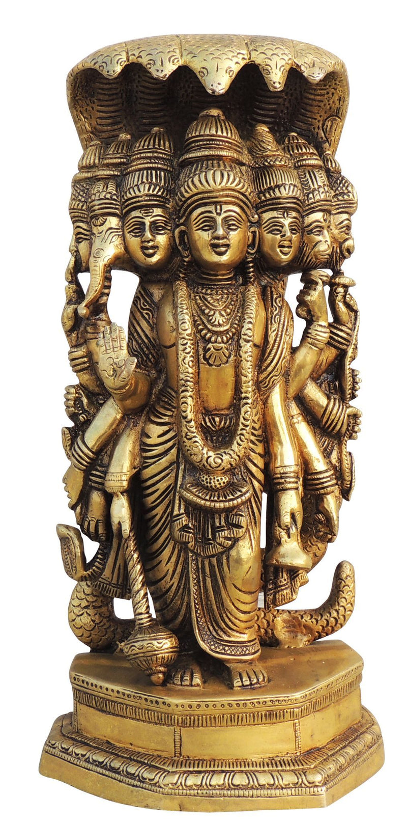 Brass Vishnu — 13"
