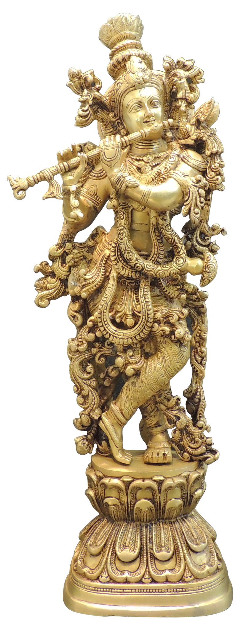 Brass Krishna — 30"