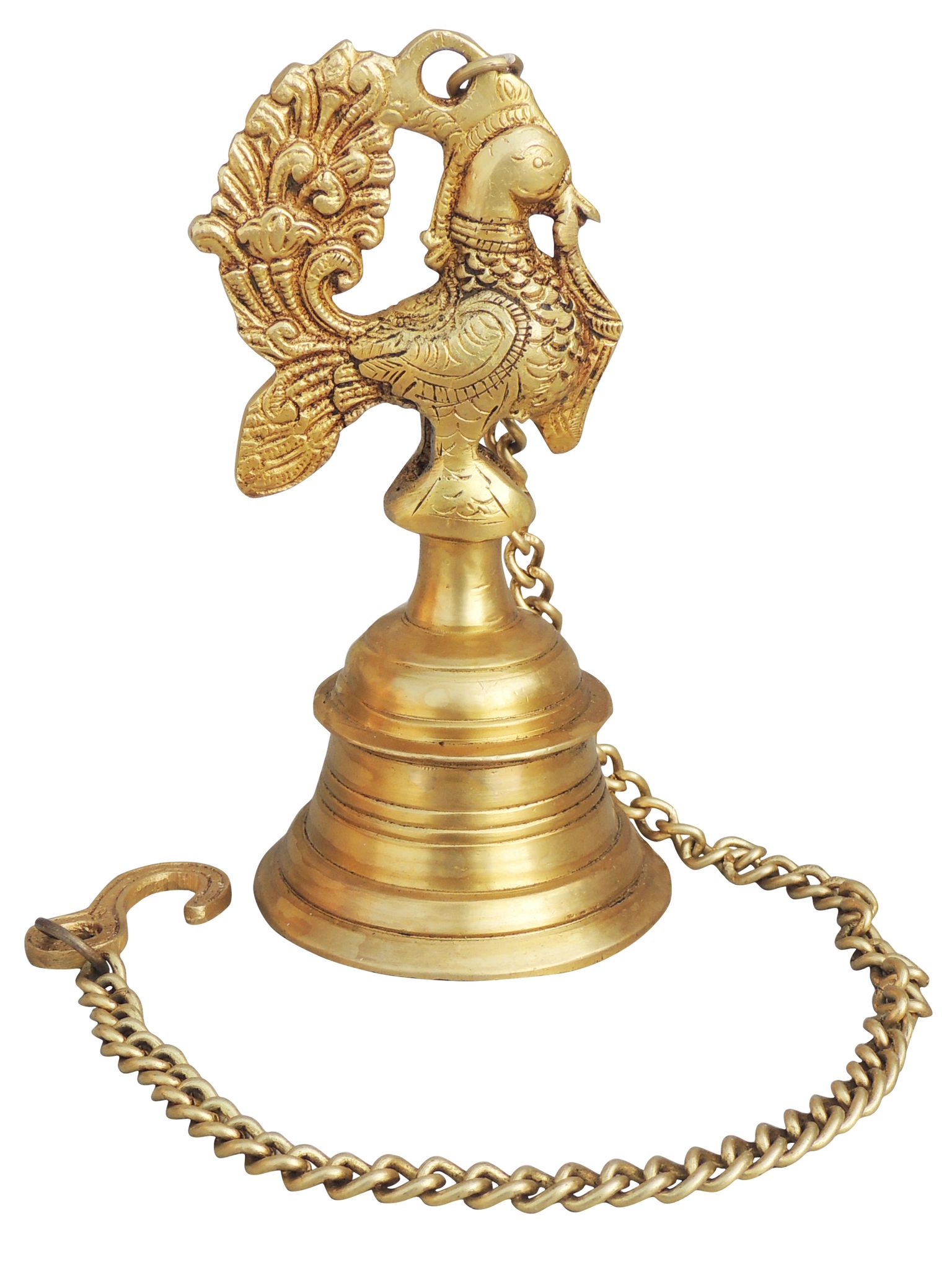 Brass Bell Peacock ( BS1716 D) — 7"