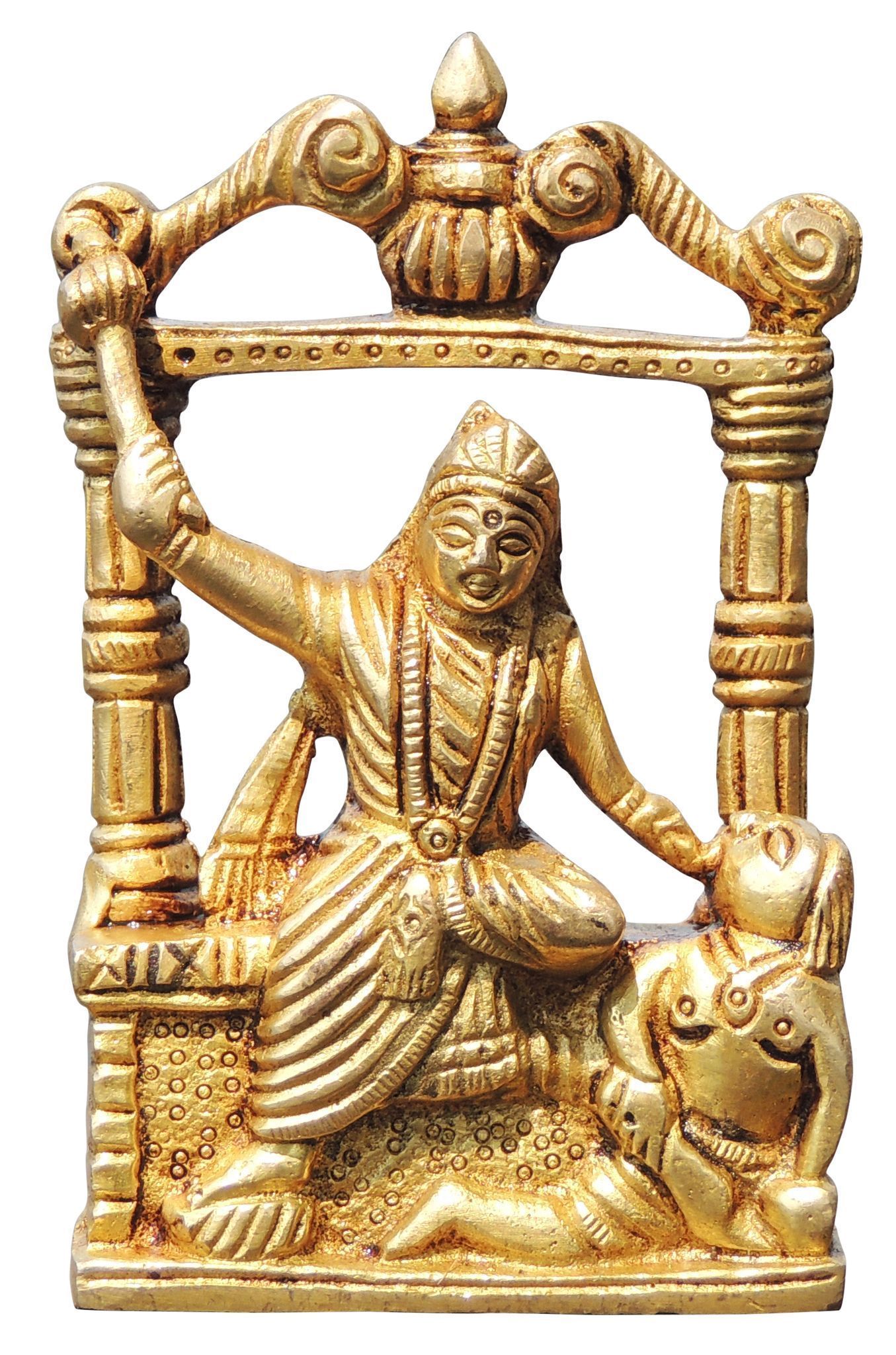 Brass Baglamukhi — 4.5"