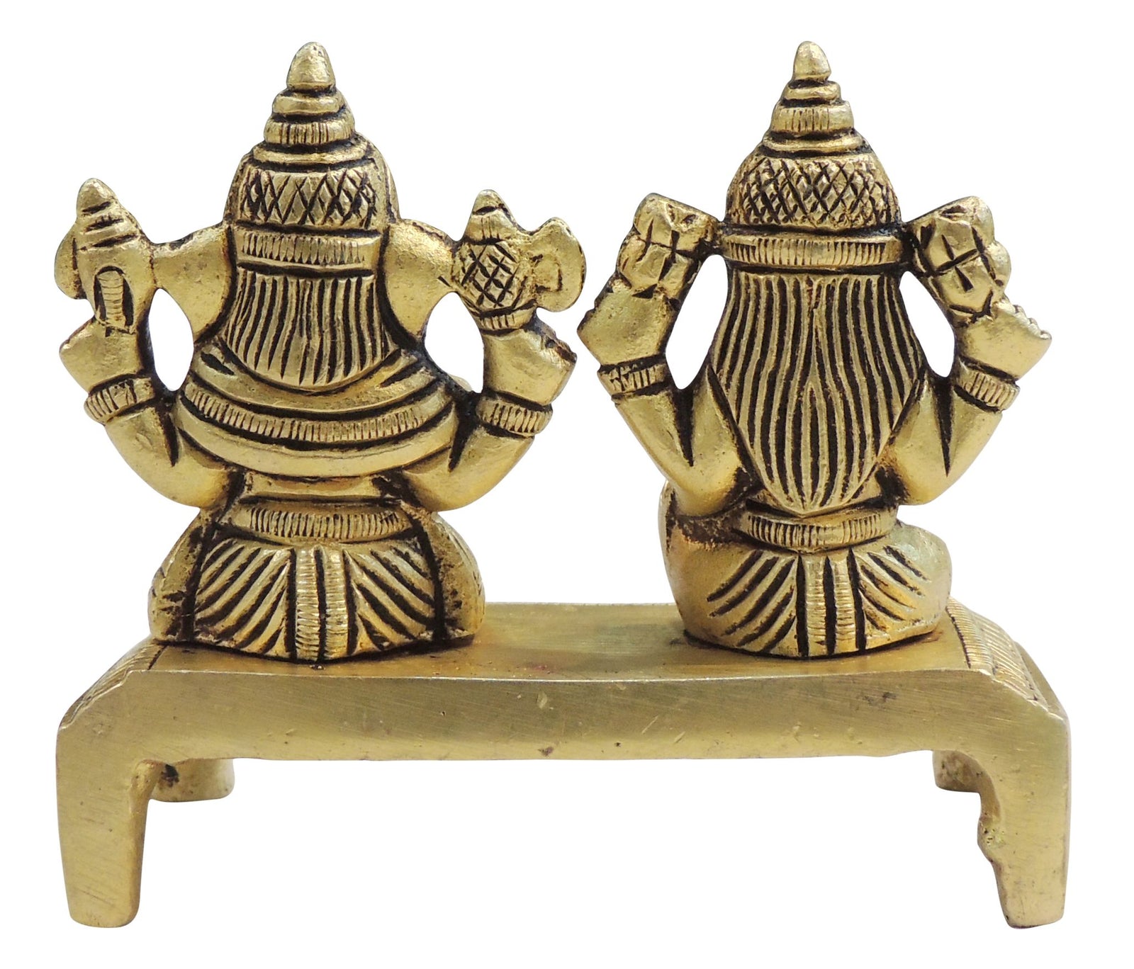 Brass Lakshmi-Ganesh Set — 3"
