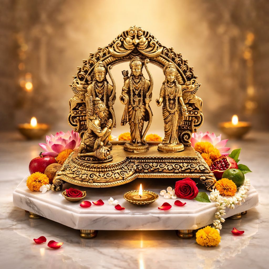 Brass Ram Darbar — 5"