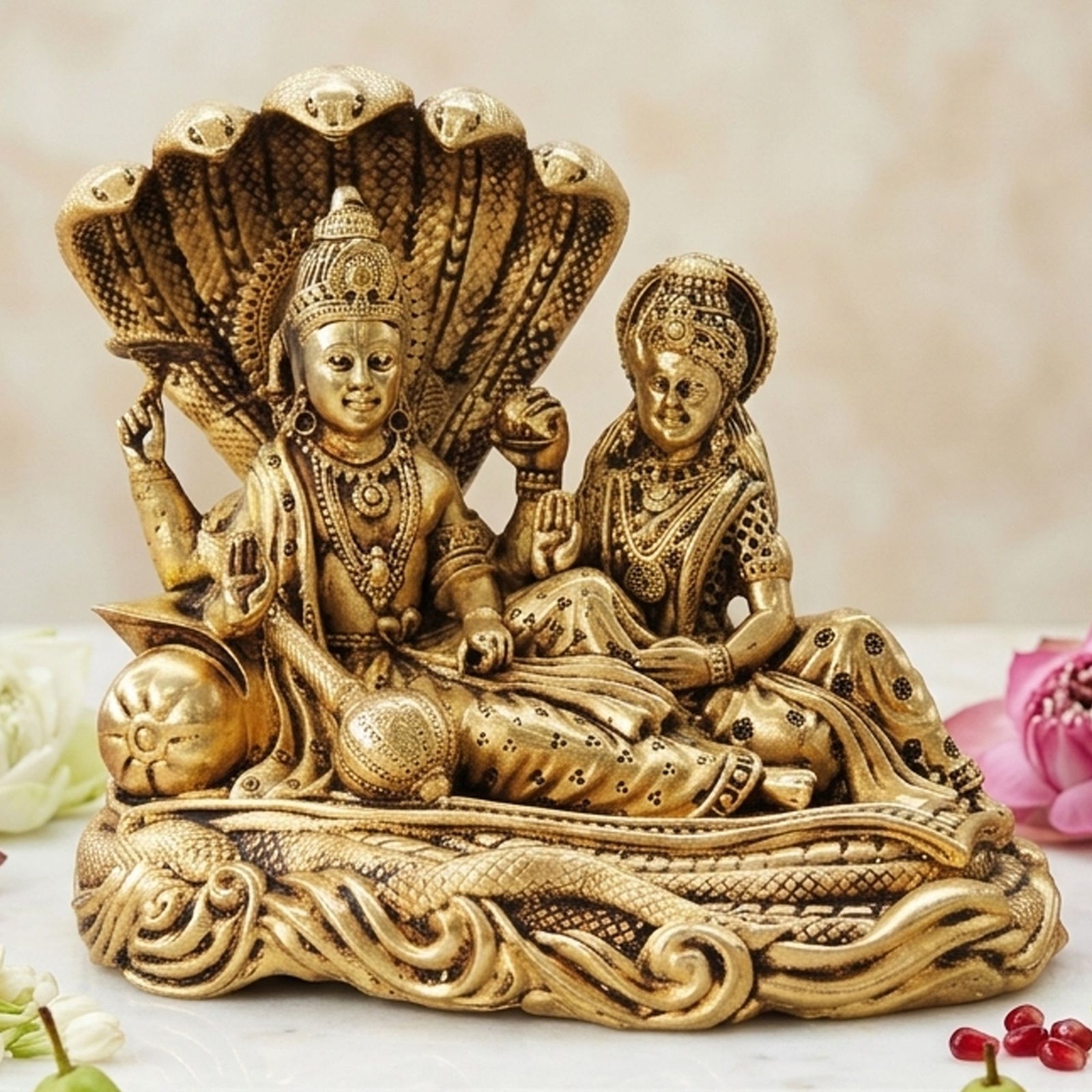 Brass Lakshmi — 4.6"