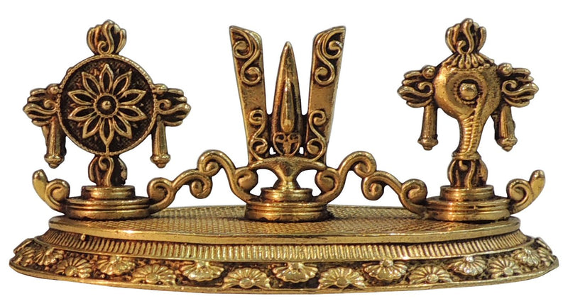 Brass Shankh Chakra — 2"