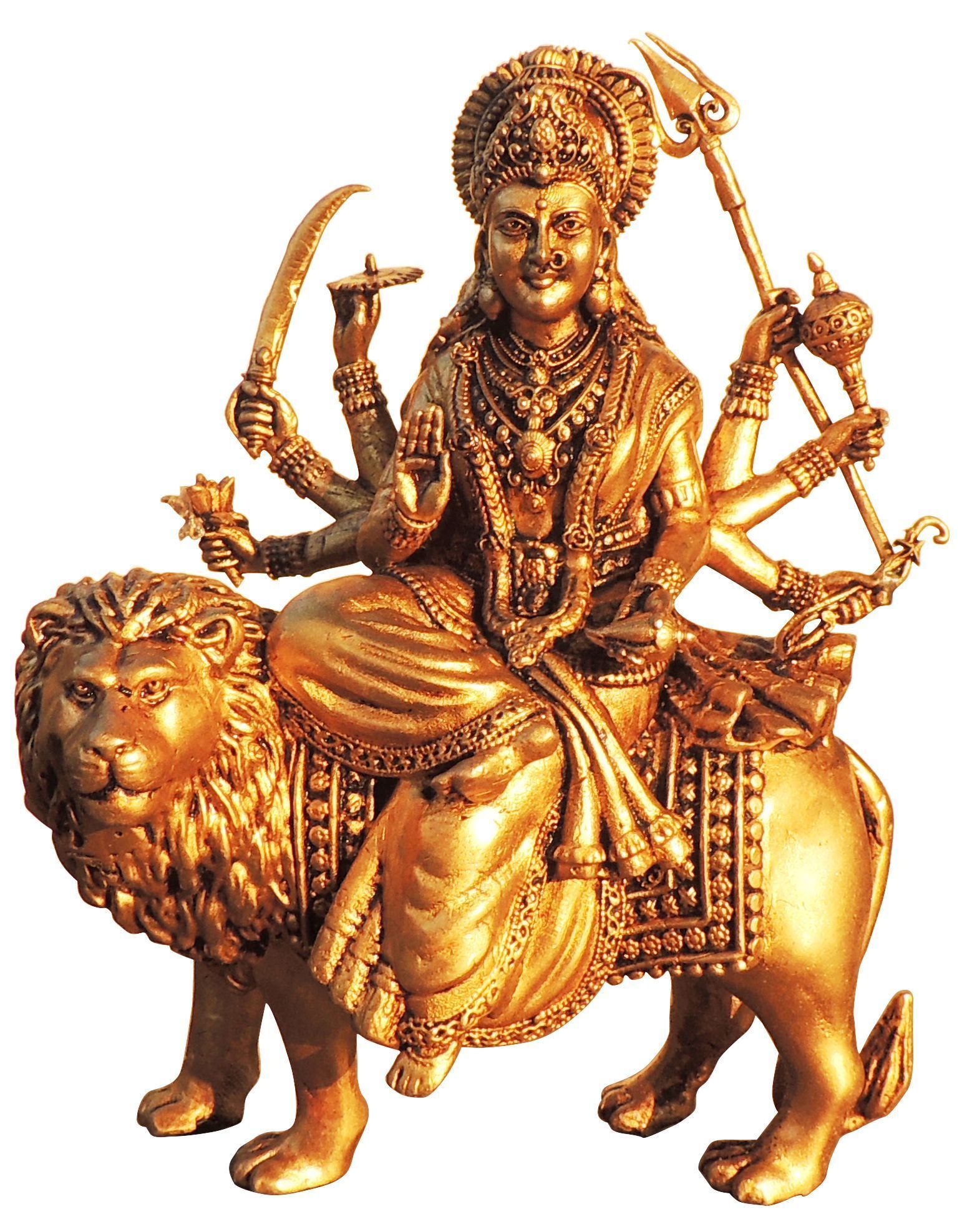 Brass Durga — 6.5"