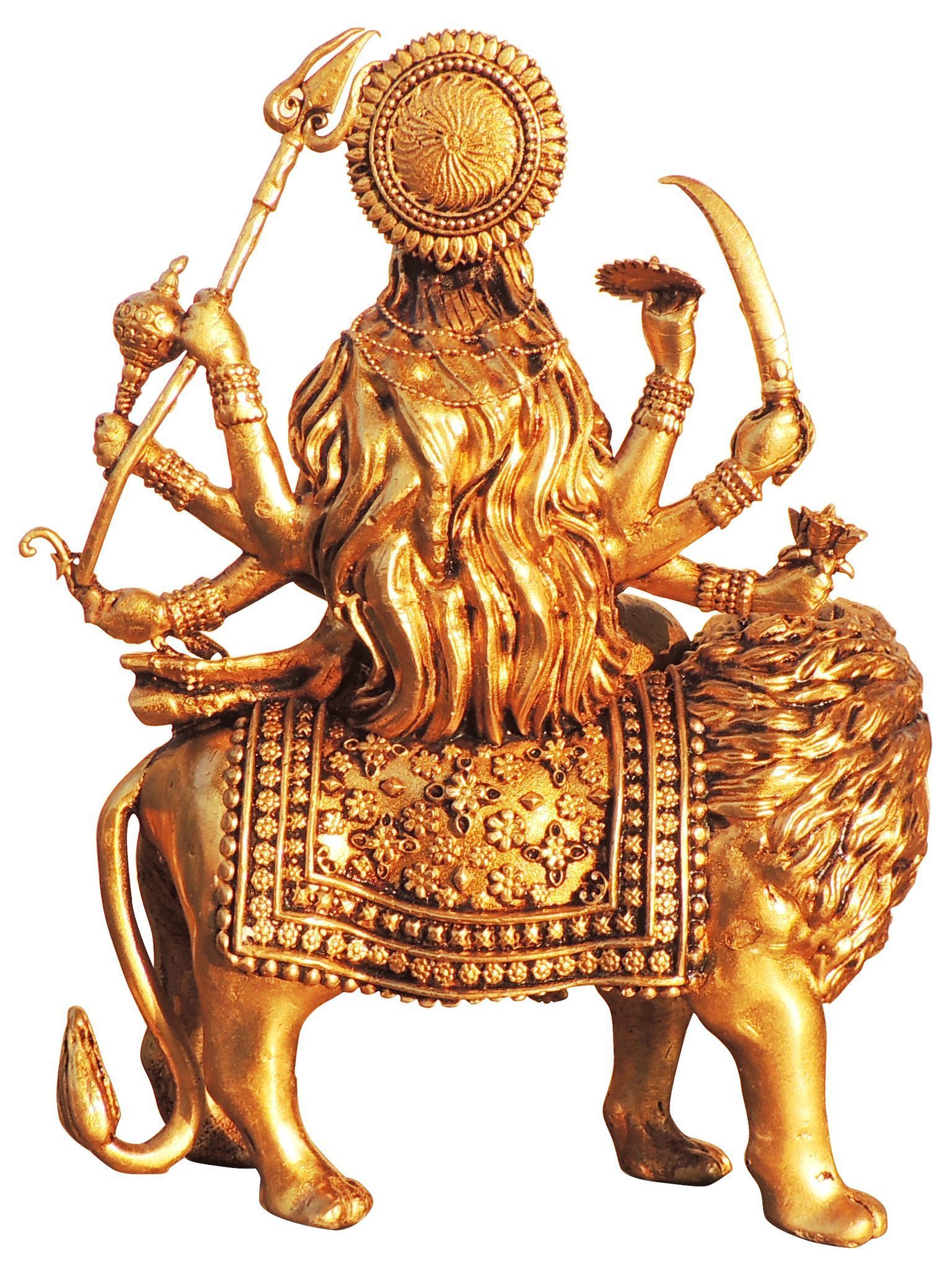 Brass Durga — 6.5"