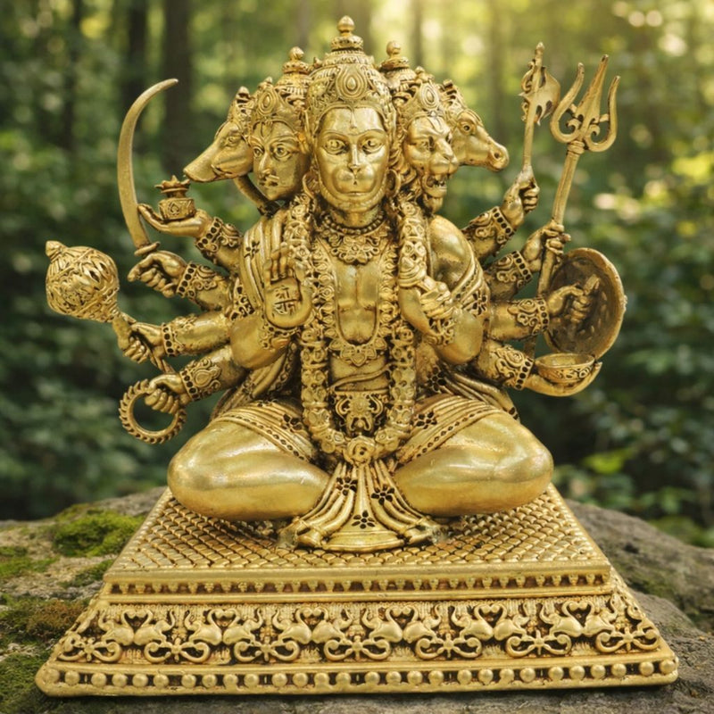 Brass Hanuman — 6"