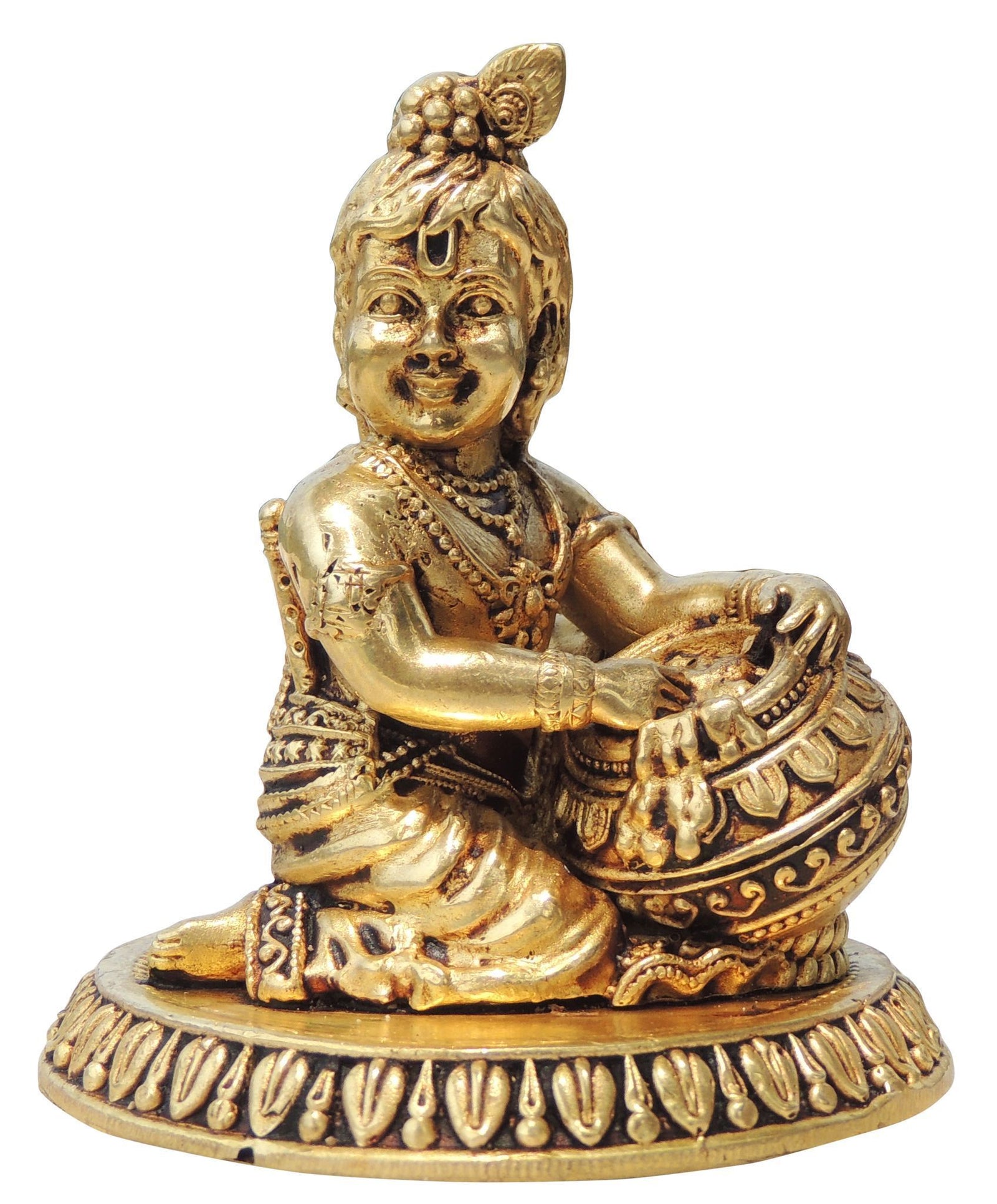 Brass Krishna — 2.2"