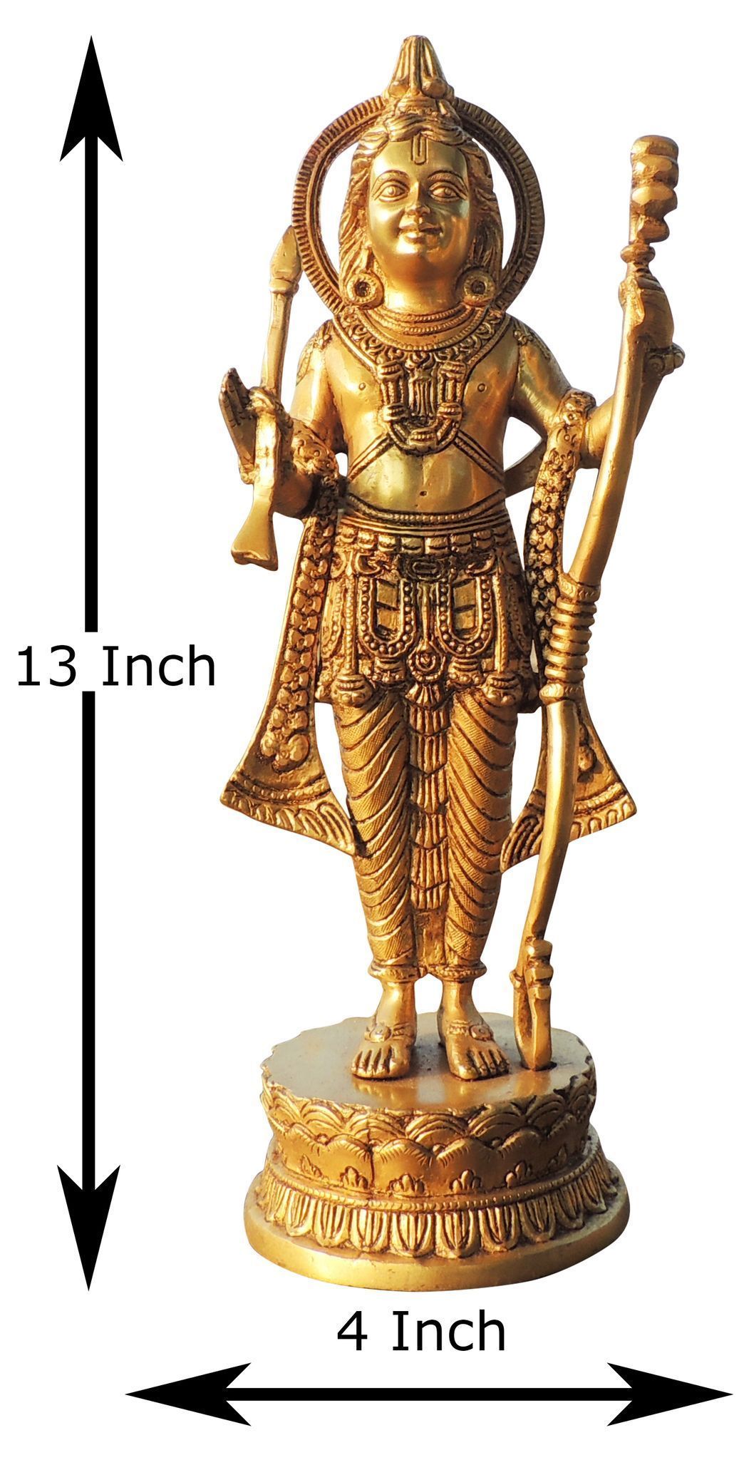 Brass Krishna — 13"