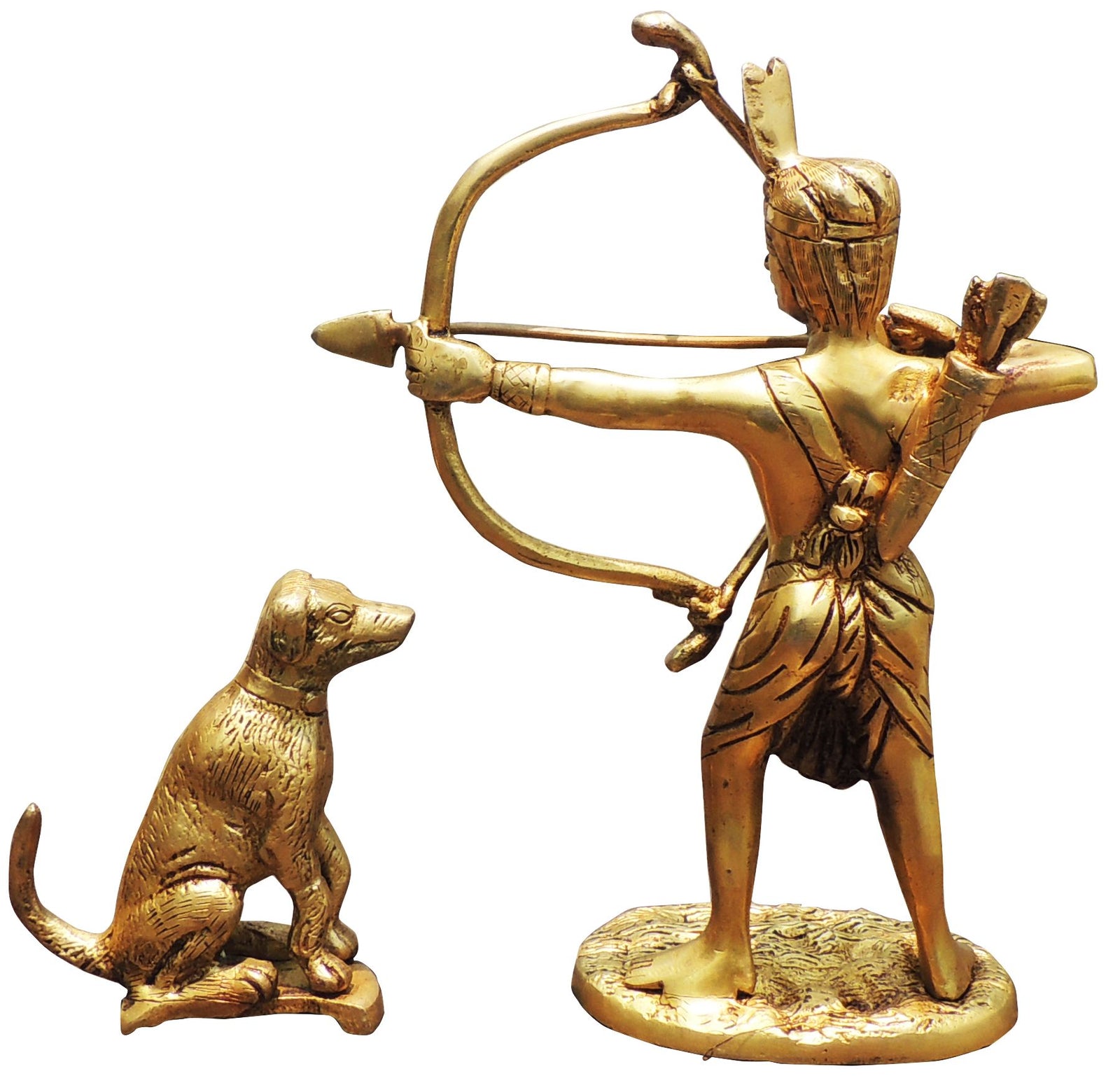 Brass eklavya — 9"