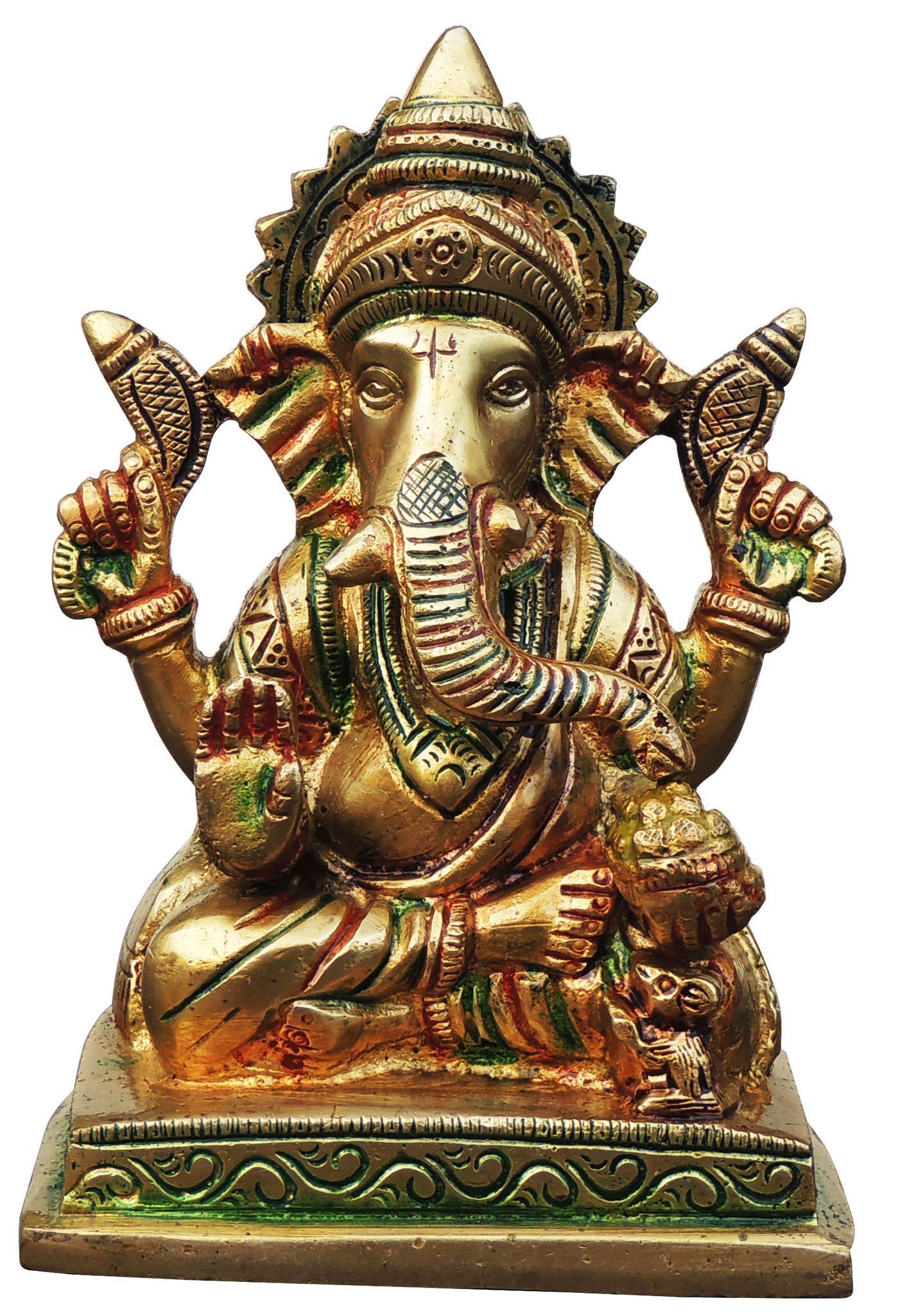 Brass Ganesh — 5.7"