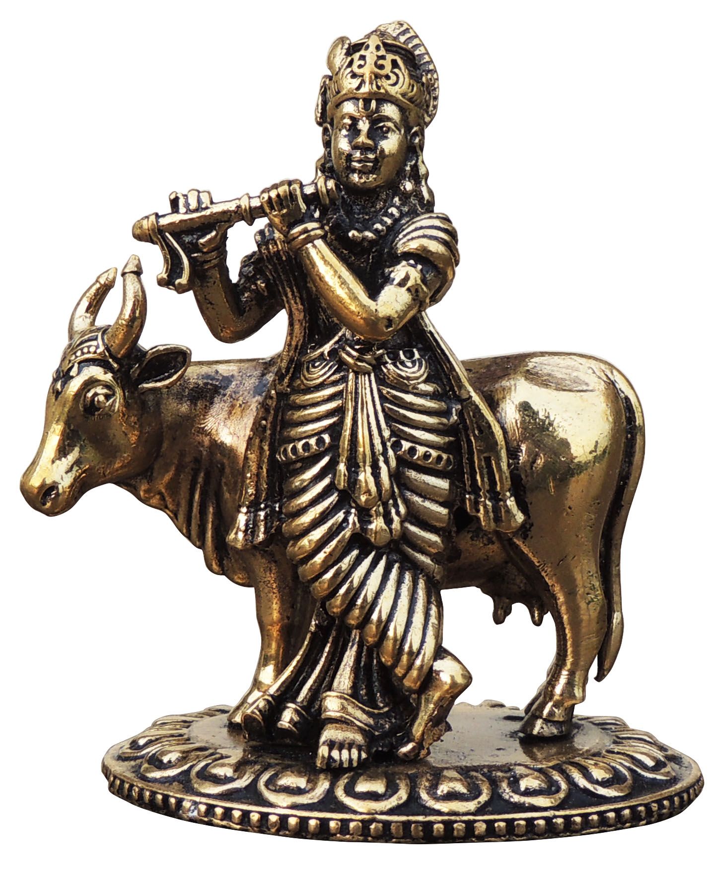 Brass Krishna — 3"