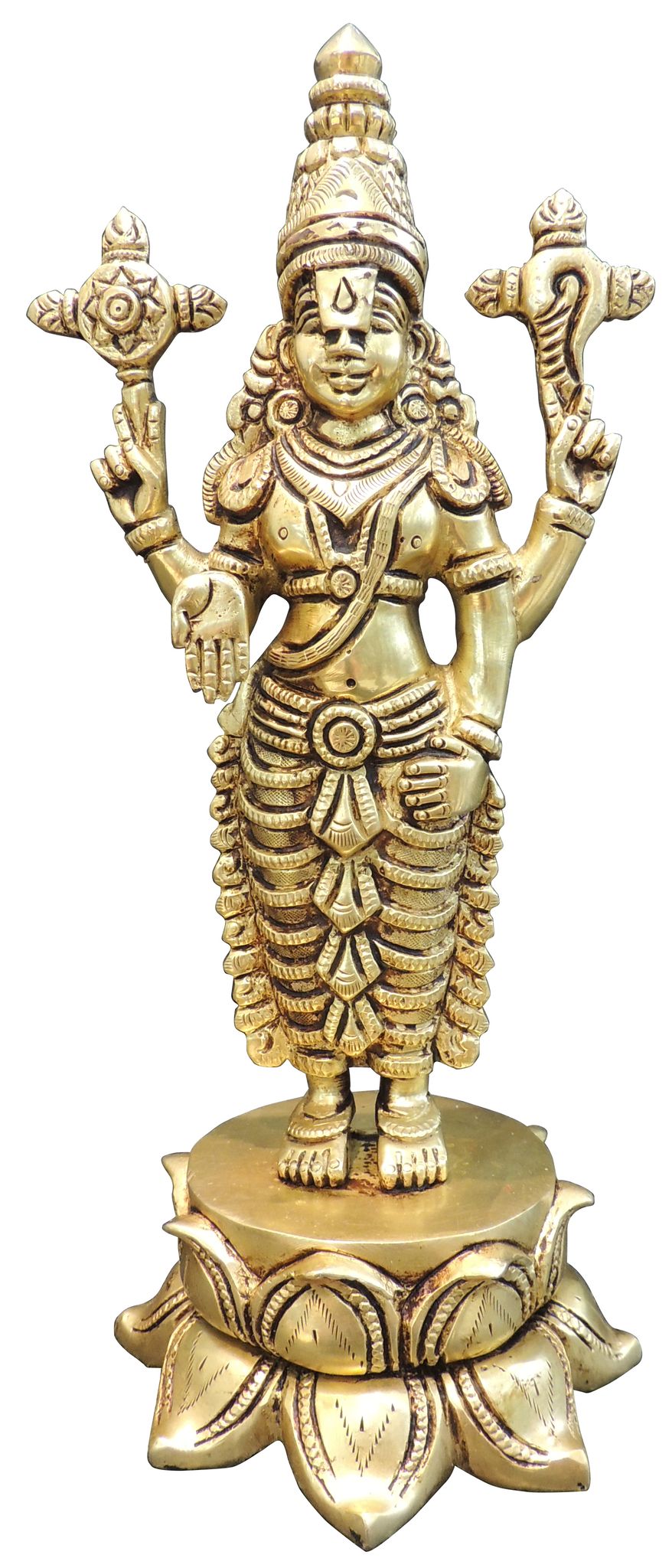 Brass Tirupati — 10"