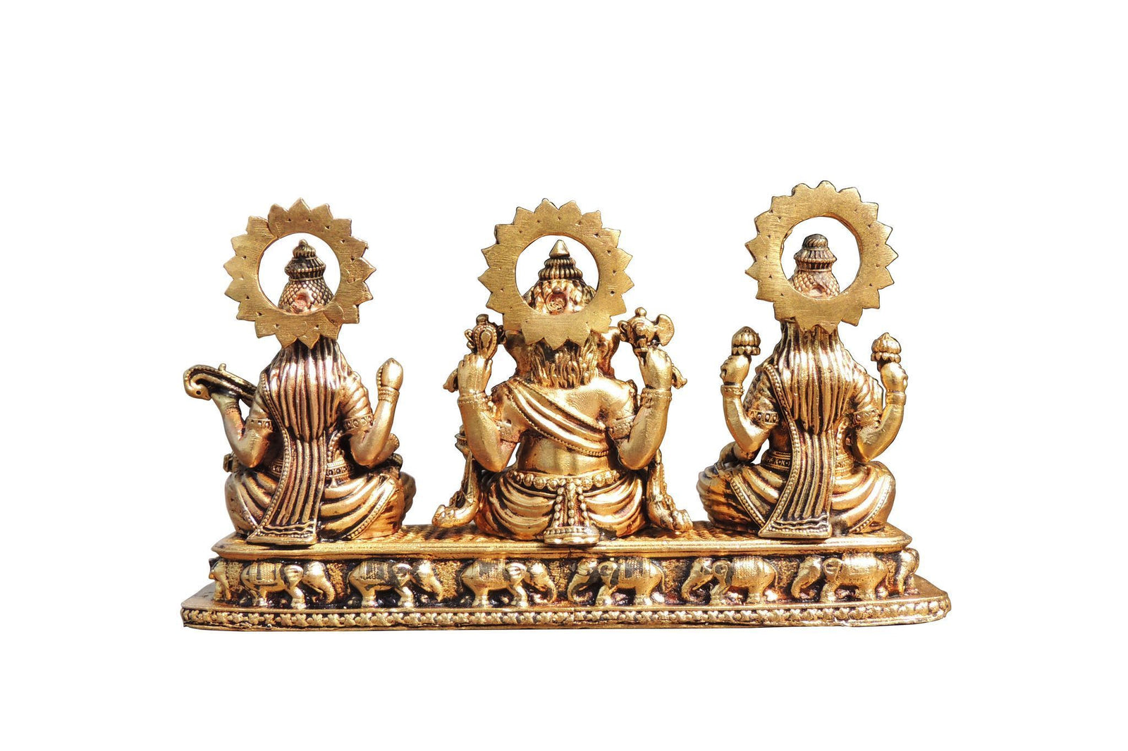 Brass Lakshmi-Ganesh Set — 3"