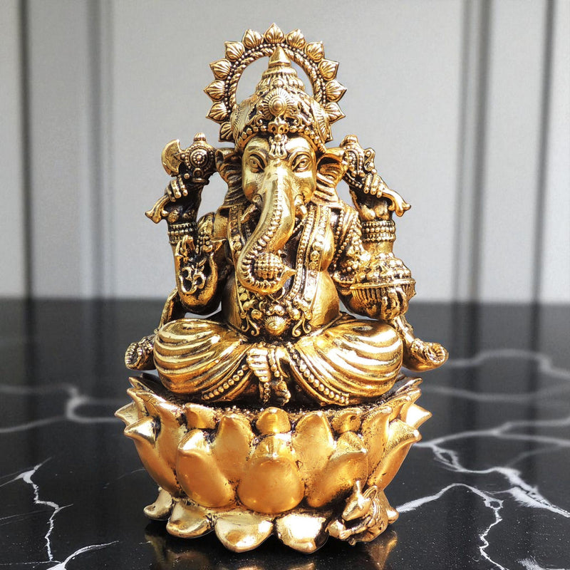 Brass Ganesh — 7.5"