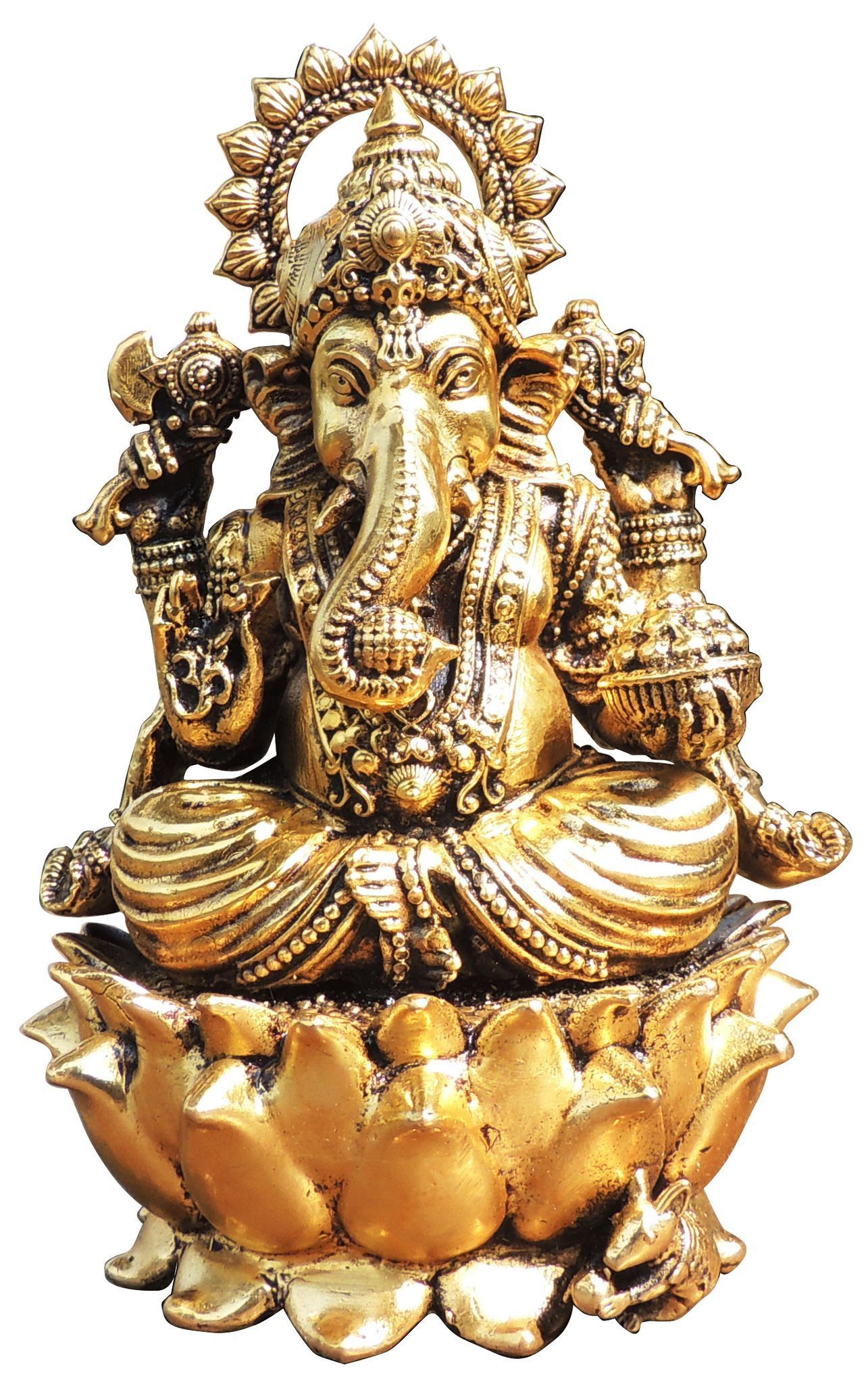 Brass Ganesh — 7.5"