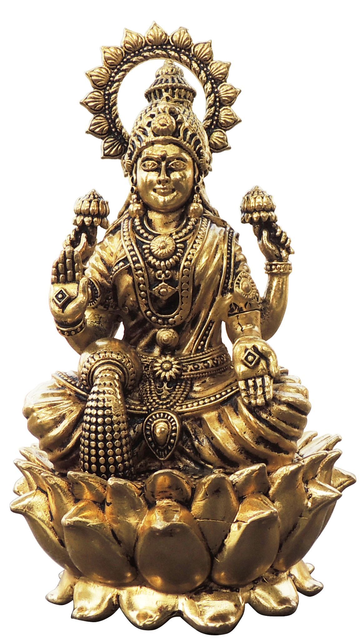 Brass Lakshmi — 7.5"