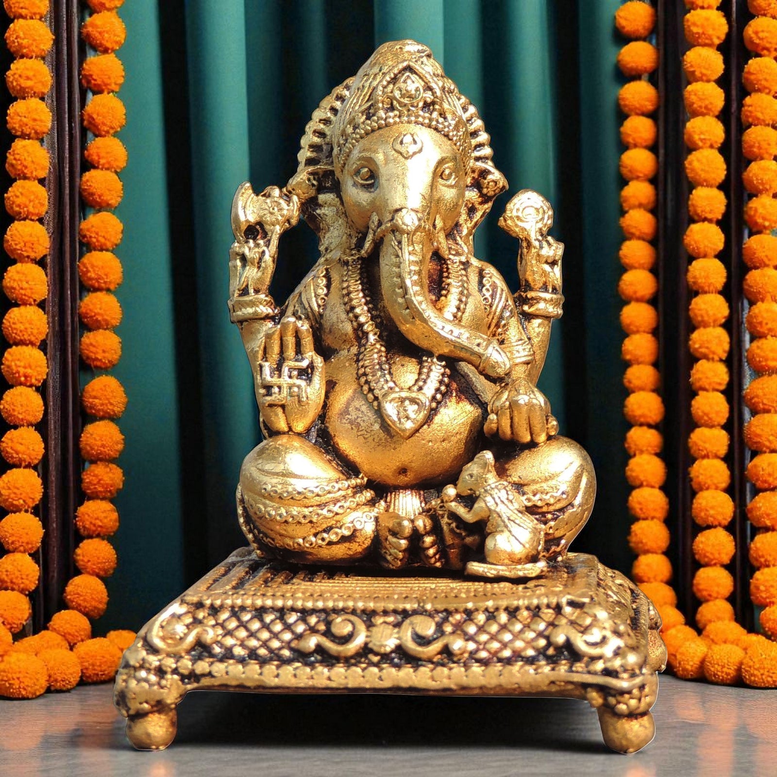 Brass Ganesh — 2.5"